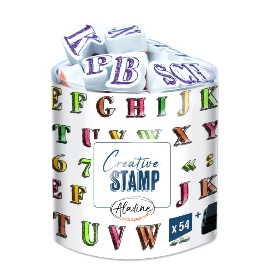 kreativ-Briefmarken-Alphabet-crayonne