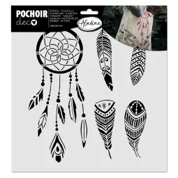 pochoir-deco-plume