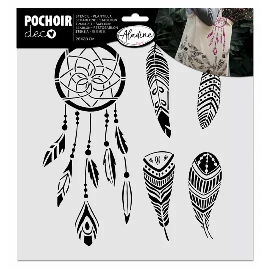 pochoir-deco-plume