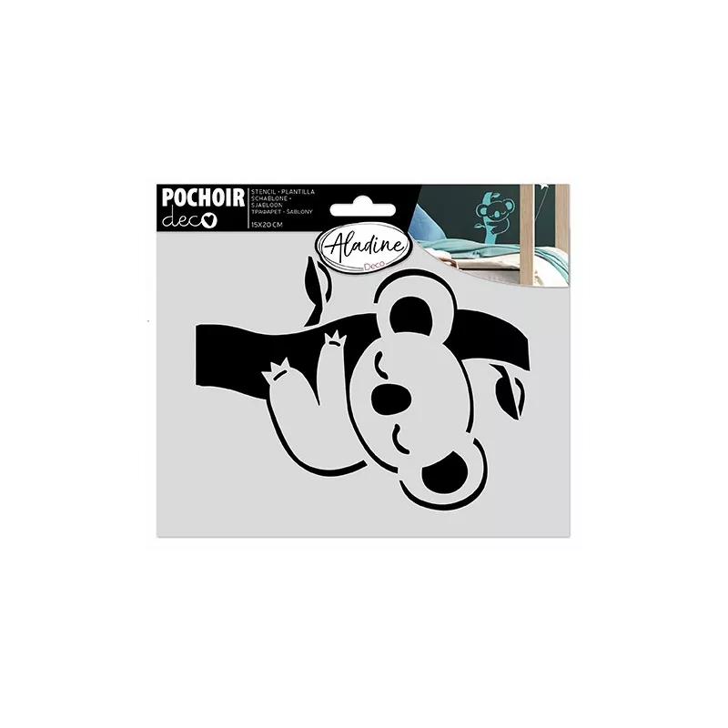 stencil-deco-baby-koala, 20x15 pollici
