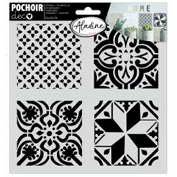 stencil-Deco-piastrella-cemento-20x20 pollici
