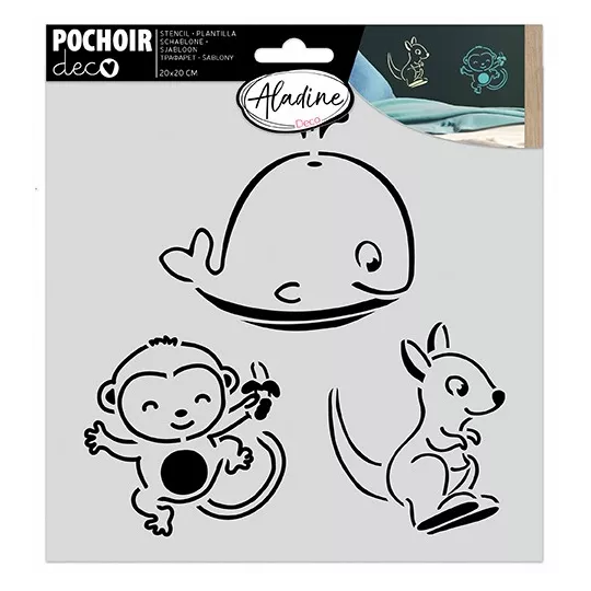 pochoir-deco-bebes-animaux-20x20-cm