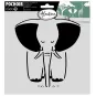 stencil-Deco-elefante-20x20 pollici