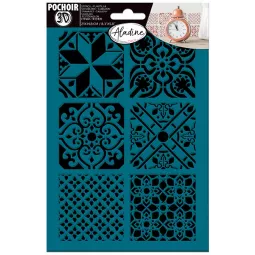 schablone-3d-Fliesen-Zement