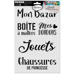 stencil-Deco-Bed Bambino