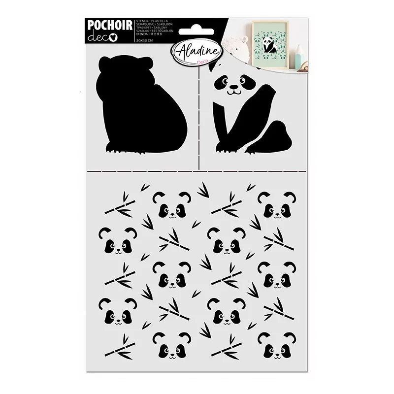 pochoir-deco-panda