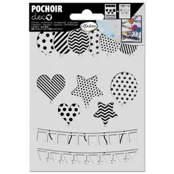 stencil-Deco-Carterie-Balloons - & - Banner