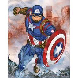 diamond-dotz-Marvel-Captain America-42x53 pollici