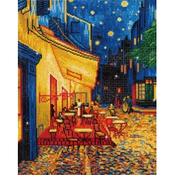 diamond-dotz-ricamo-diamante-cafeat-Night--Van Gogh-Cafe