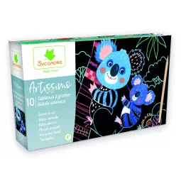 aRTISSIMO-AM-Scratch-Art Baby-Animals