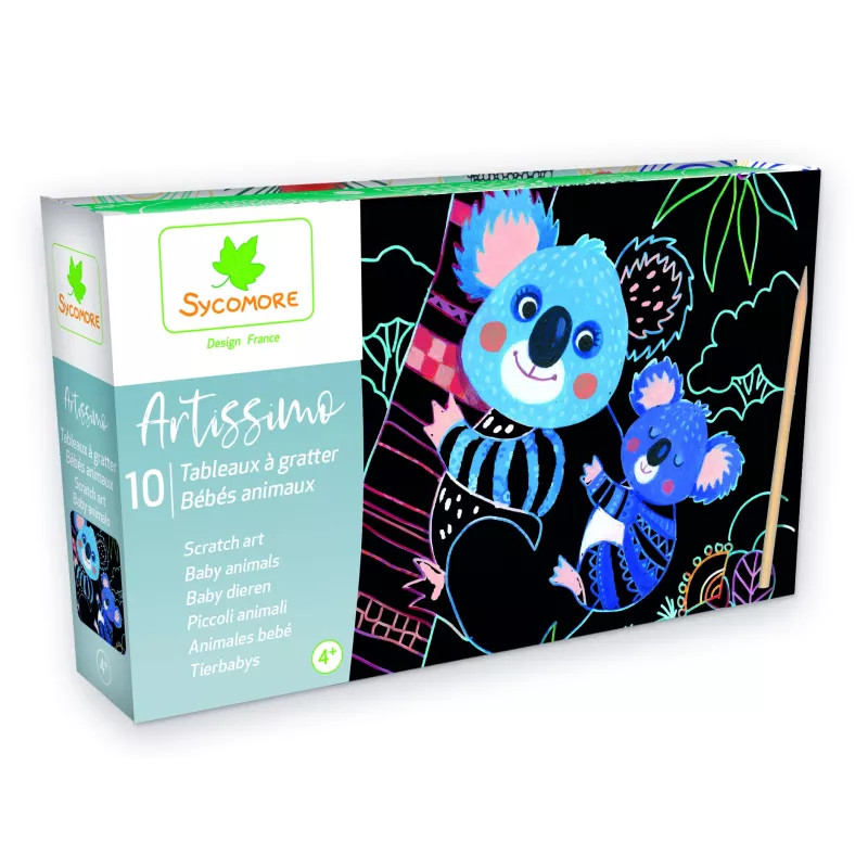 aRTISSIMO-AM-Scratch-Art Baby-Animals