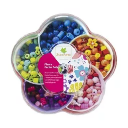 farandole-De-fiori, perline in legno