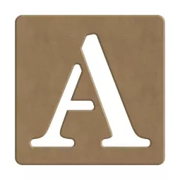 brief-en-Holz-Stil-scrabble-A-10x10-Zoll-dicke-6-mm