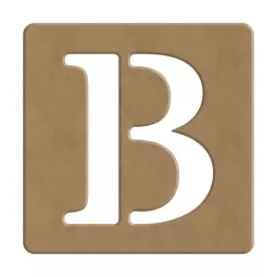 lettera-en-legno in stile-Scrabble-b-10x10 pollici-spessore-6 mm-