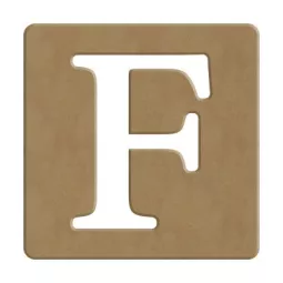 lettera-en-legno in stile-Scrabble-f-10x10 pollici-spessore-6 mm-