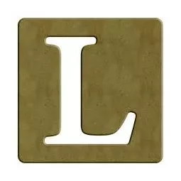 lettera-en-legno in stile-Scrabble-The-10x10 pollici-spessore-6 mm-