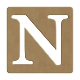 lettera-en-legno in stile-Scrabble-n-10x10 pollici-spessore-6 mm-