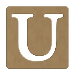 lettera-en-legno in stile-Scrabble-u-10x10 pollici-spessore-6 mm-