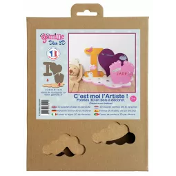 stück-en-Holz-Deco-3d-Sirene-Shell