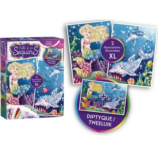 Mille-et-un Sequins-Coffret-Panda-Sirène