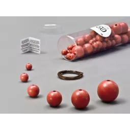 röhre-Perl-60-PCS-Ball rot-6-Größen