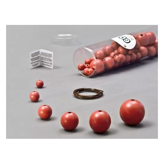 röhre-Perl-60-PCS-Ball rot-6-Größen