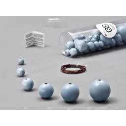 rohr-of-Perle-60-PCs-Ball-Blau-Pastell-6-Größen