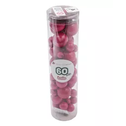 rohr-of-Perle-60-PCs-Ball-fuschia-6-Größen