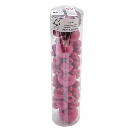 tube-de-perles-60-pcs-billes-fuschia-6-tailles