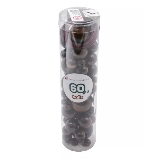 tube-de-perles-60-pcs-billes-marron-6-tailles