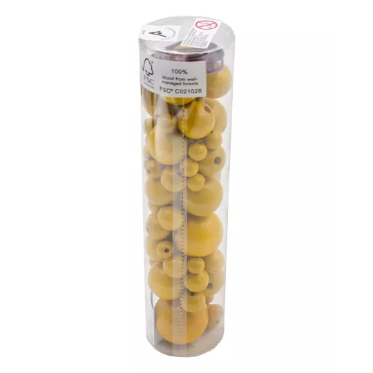 tube-de-perles-60-pcs-billes-jaune-6-tailles