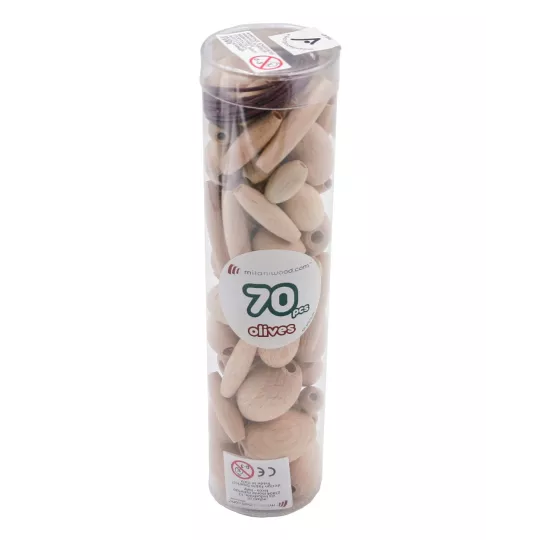 tube-de-perles-70-pcs-olives-brut-6-formes