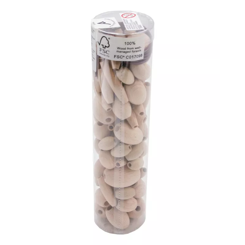 tube-de-perles-70-pcs-olives-brut-6-formes