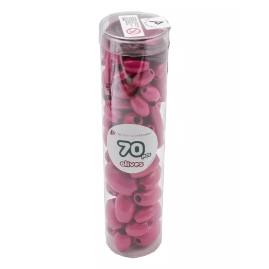 tube-de-perles-70-pcs-olives-fuschia-6-formes