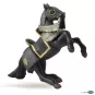 cheval-du-chevalier-en-armure-noire