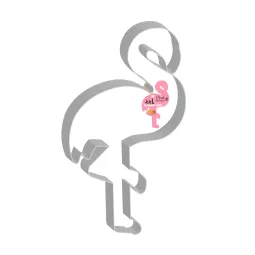 stampo-decoupoir-XXL-fenicottero rosa-