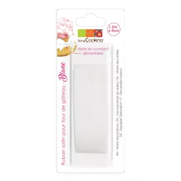 tape Satin-White-4-Zoll-x-2-Meter