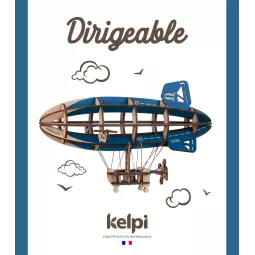 luftschiff-Muster-Blau