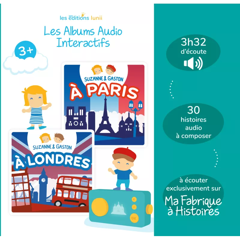lunii-album Audio-Interactive-Pack Duo-Suzanne-and-Gaston
