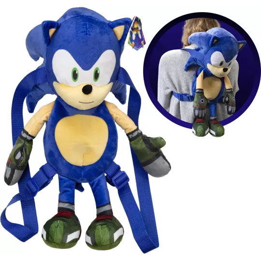SONIC - PELUCHE SAC A DOS 30CM