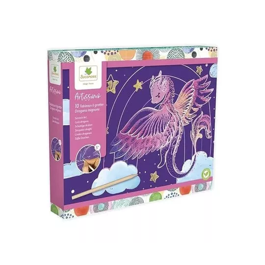 Artisssimo GM Scratch Art Cute Drachen (FR-DE-IT)