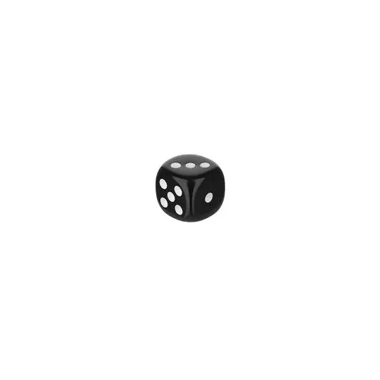 Dé 19mm Bords Arrondis Noir - Excata 50%