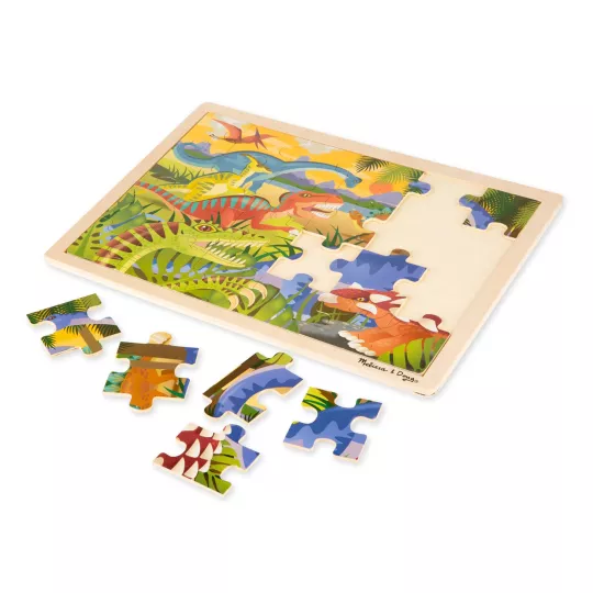 Puzzle Bois 40X30 cm Dinos