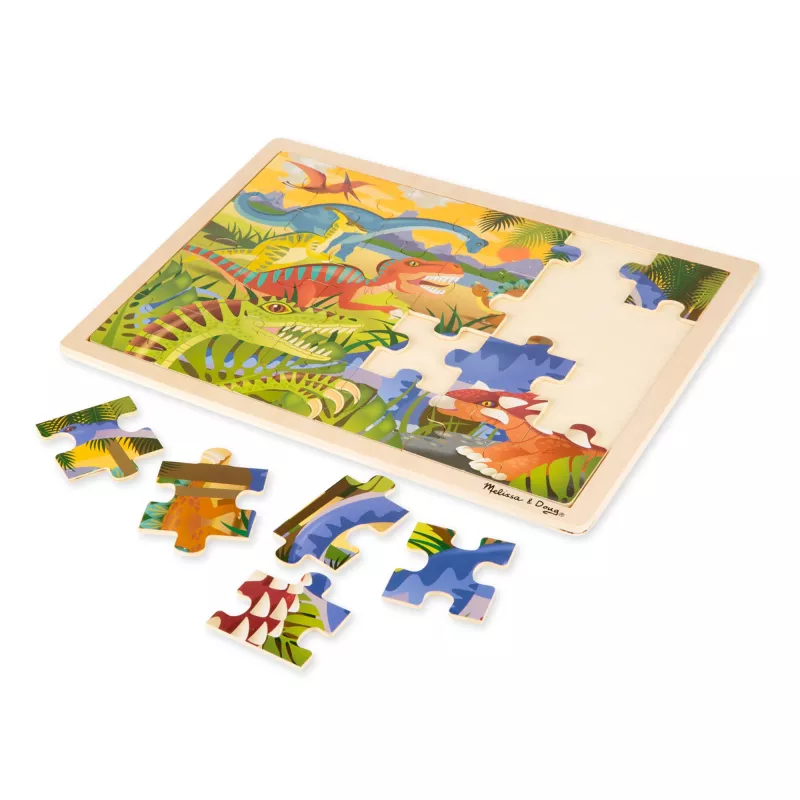 Puzzle Bois 40X30 cm Dinos
