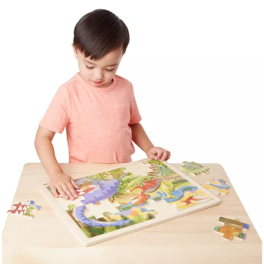 Puzzle Bois 40X30 cm Dinos