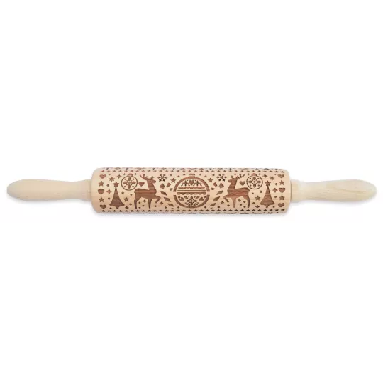 Achetez Rouleau Empreintes Bois Xmas 39 cm- Excata tout à 50%