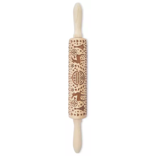 Rouleau Empreintes Bois Xmas 39 cm