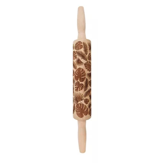 Rouleau Empreintes Bois Feuilles Tropicales