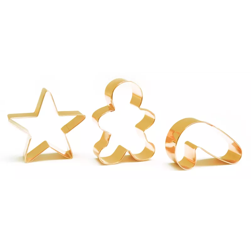 Acquista 3 taglierine in acciaio inox Gingerman / Candy Canne / Star-Excata tutto al 50%