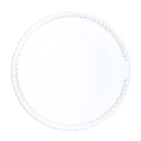 Achetez Plat Dentelle Rond Diam 32 cm Blanc- Excata tout à 50%